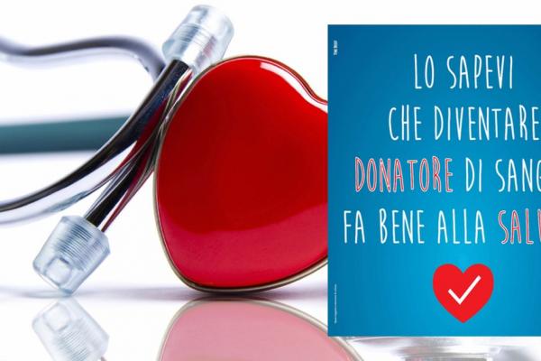 Donare il Sangue fa bene alla salute di chi dona.
